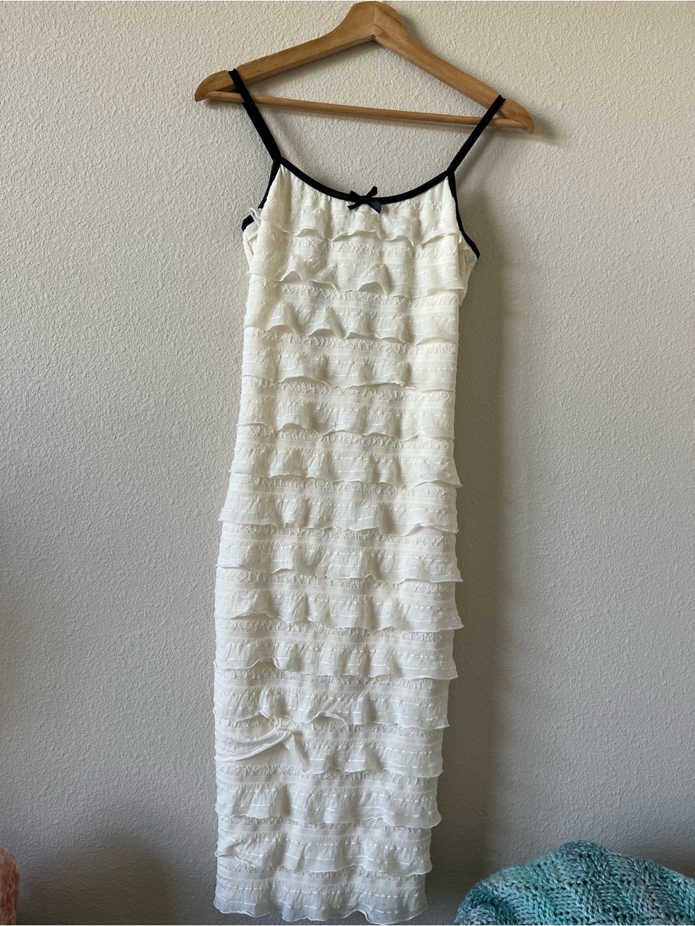 4-Hearts white ruffle maxi dress